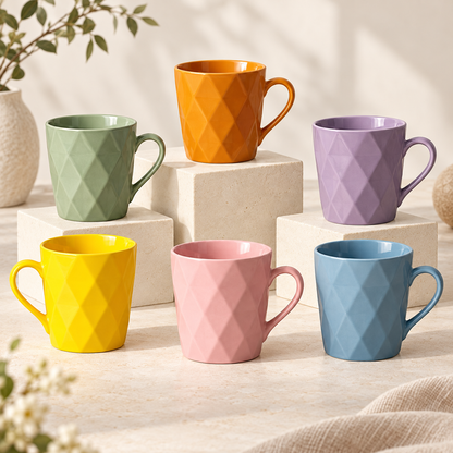 Dwellzaro Matte Ceramic Mug Set