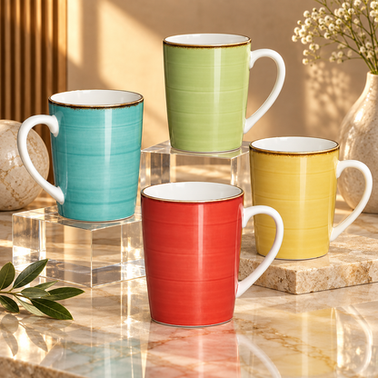 Dwellzaro Colorful Ceramic Coffee Mugs