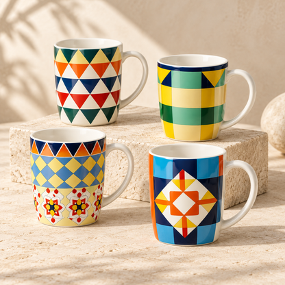 Dwellzaro Boho Ceramic Mugs