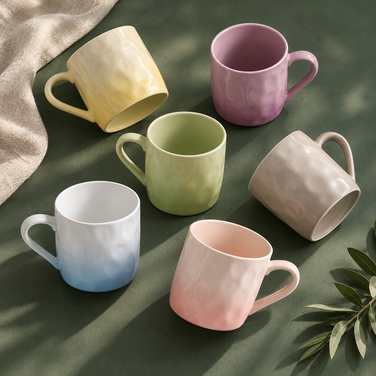 Dwellzaro Porcelain Mug Set
