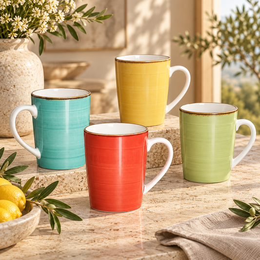 Dwellzaro Colorful Ceramic Coffee Mugs